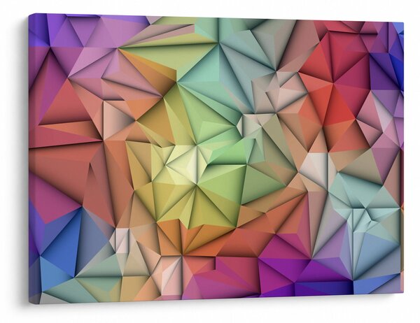 Kép - Sokszögű absztrakció (70x50 cm)