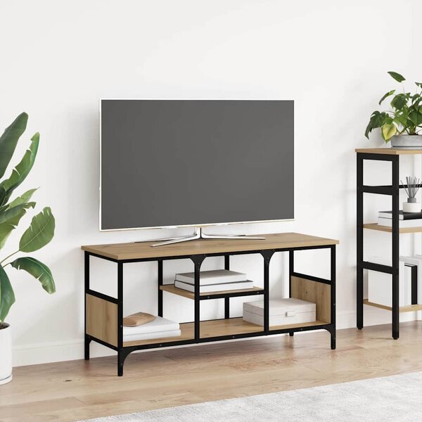TV szekrény Artisan tölgy 100 x 35 x 45 cm Műszaki fa és vas