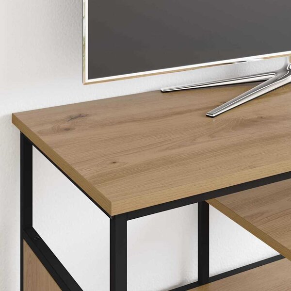 TV szekrény Artisan tölgy 100 x 35 x 45 cm Műszaki fa és vas