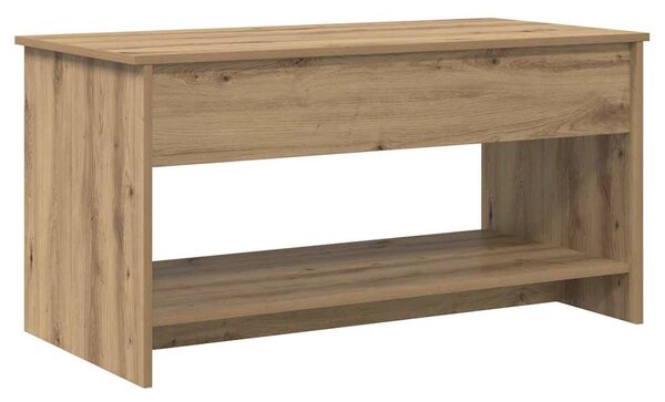 Dohányzóasztal kézműves tölgy 102 x 50 x 52.5 cm Faanyag