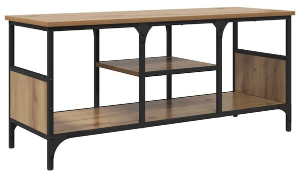 TV szekrény Artisan tölgy 100 x 35 x 45 cm Műszaki fa és vas