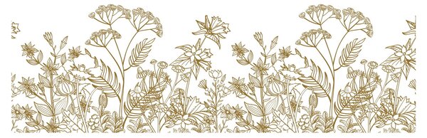 Kép - réti virágok (120x50 cm)