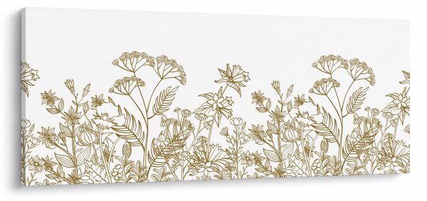 Kép - réti virágok (120x50 cm)