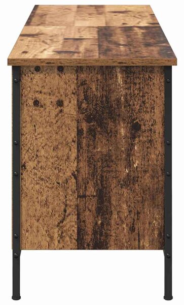 Cipőszekrény Öreg fa 131 x 35 x 50 cm Műszaki fa és vas