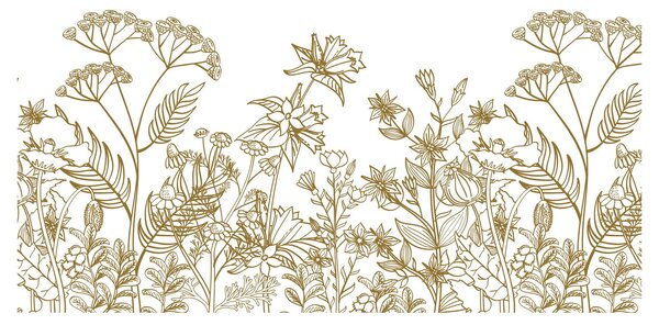 Kép - réti virágok (90x60 cm)