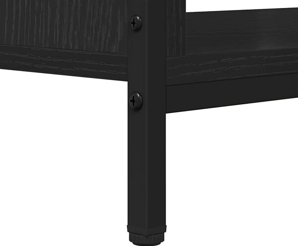 TV szekrény Musta tammi 100 x 40 x 45 cm Faanyag