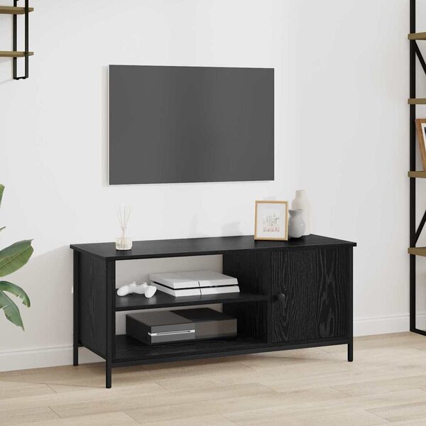 TV szekrény Musta tammi 100 x 40 x 45 cm Faanyag