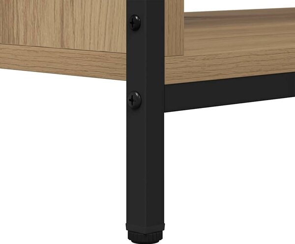 TV szekrény kézműves tölgy 100 x 40 x 45 cm Faanyag