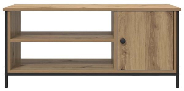 TV szekrény kézműves tölgy 100 x 40 x 45 cm Faanyag