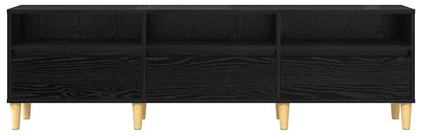 TV szekrény fiókkal Musta tammi 150 x 30 x 45 cm Faanyag