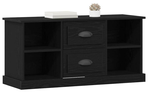 TV szekrény 99,5 x 35,5 x 48 cm Fekete tölgy Szerelt Fa