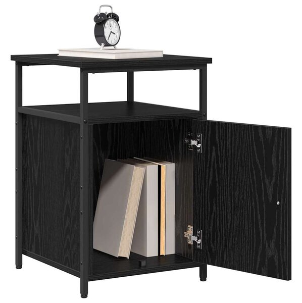 Éjjeliszekrény Musta tammi Szerelt Fa