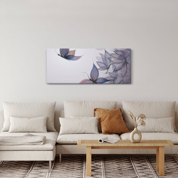 Kép - karikatúra, pillangók (120x50 cm)