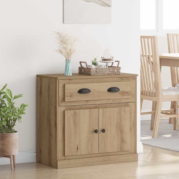VidaXL Magasfiú fiókkal Artisan tölgy 70 x 35,5 x 67,5 cm Faanyag