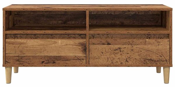 TV szekrény fiókkal Öreg fa 100 x 34,5 x 44,5 cm Faanyag