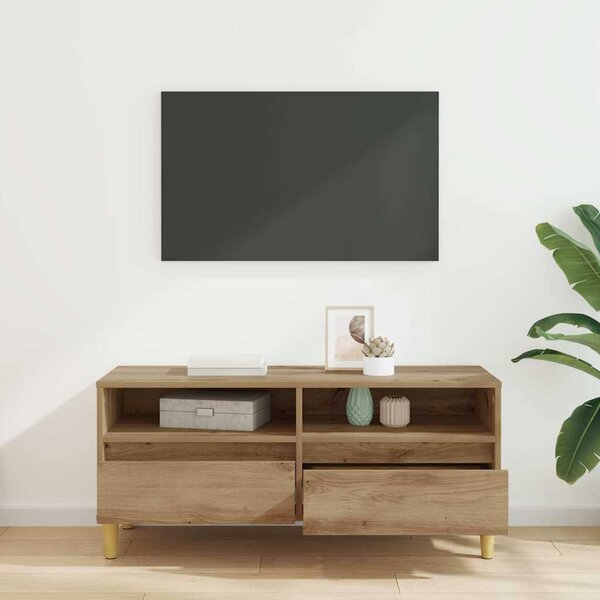 TV szekrény 100 x 34,5 x 44,5 cm Artisan tölgy Faanyag
