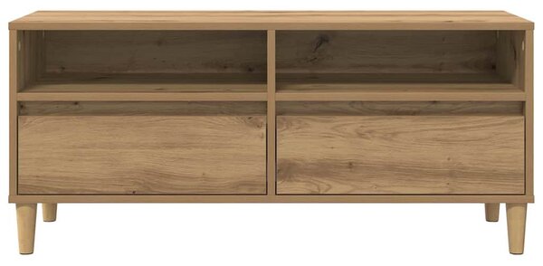 TV szekrény 100 x 34,5 x 44,5 cm Artisan tölgy Szerelt Fa