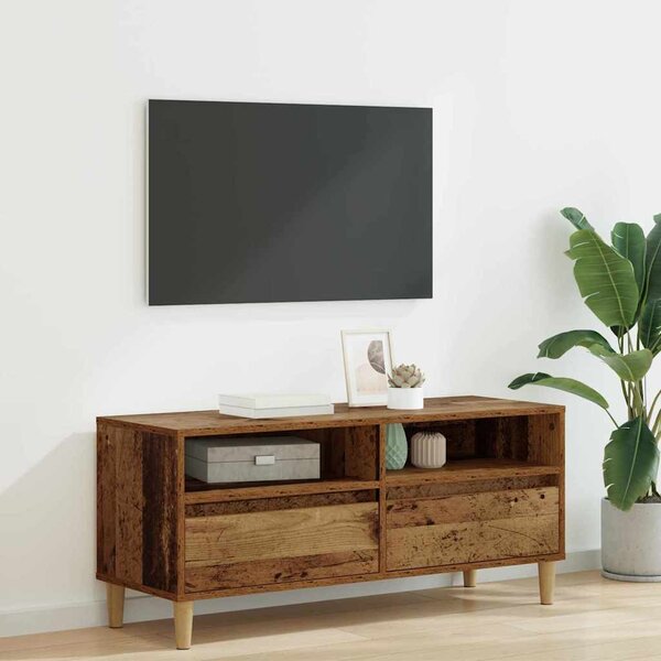TV szekrény fiókkal Öreg fa 100 x 34,5 x 44,5 cm Faanyag