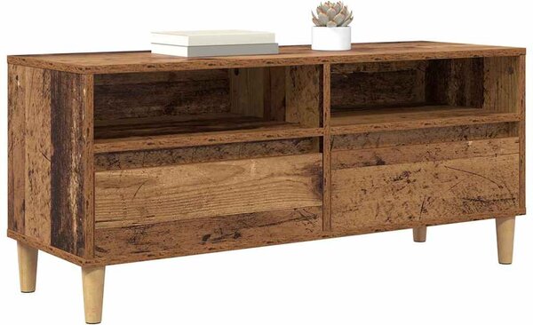TV szekrény fiókkal Öreg fa 100 x 34,5 x 44,5 cm Faanyag