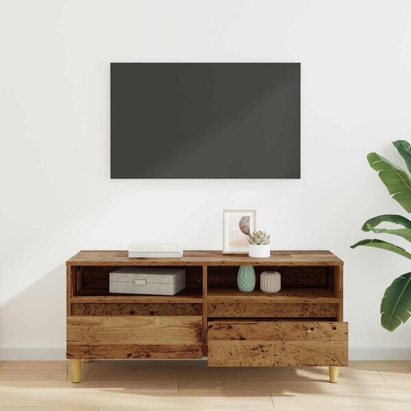TV szekrény fiókkal Öreg fa 100 x 34,5 x 44,5 cm Faanyag