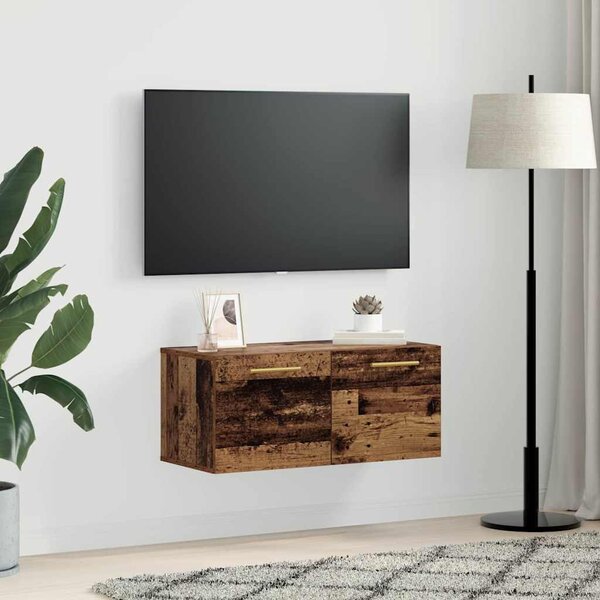 Fali Szekrény 80 x 36.5 x 35 cm Szerelt Fa Régi fa