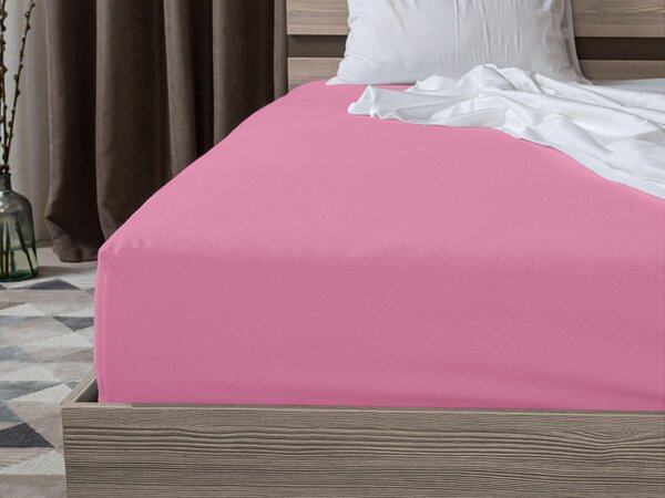 Jersey EXCLUSIVE rózsaszín lepedő 140 x 200 cm