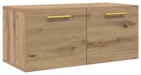 Fali Szekrény 80 x 36.5 x 35 cm Szerelt Fa kézműves tölgy