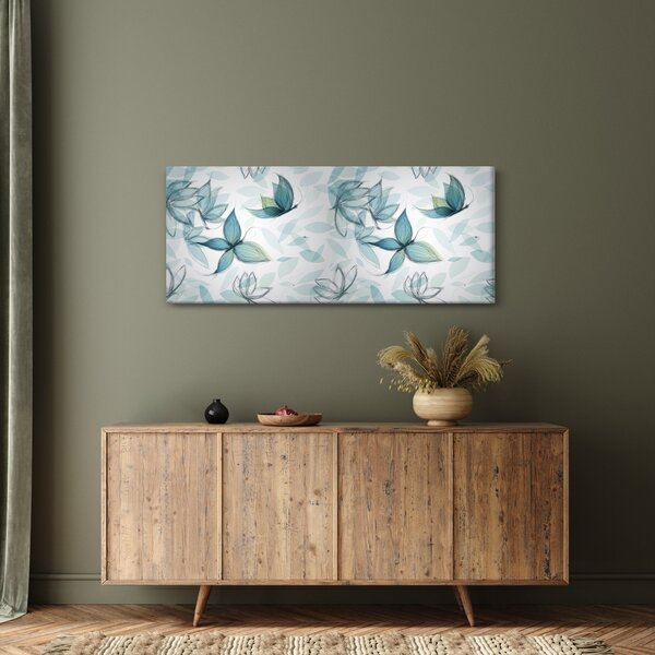 Kép - kék csokornyakkendő (120x50 cm)