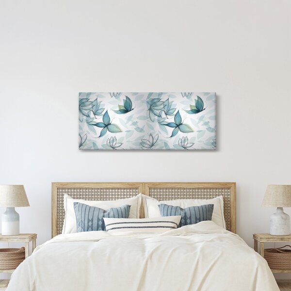 Kép - kék csokornyakkendő (120x50 cm)