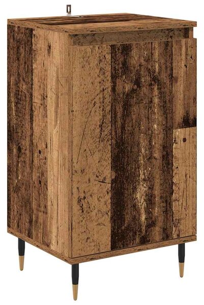 Széf 2 pcs Öreg fa 40 x 35 x 70 cm Műszaki fa és vas