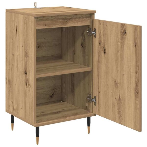 Széf 2 pcs Artisan tölgy 40 x 35 x 70 cm Műszaki fa és vas