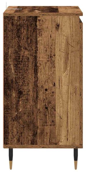 Széf 2 pcs Öreg fa 40 x 35 x 70 cm Műszaki fa és vas
