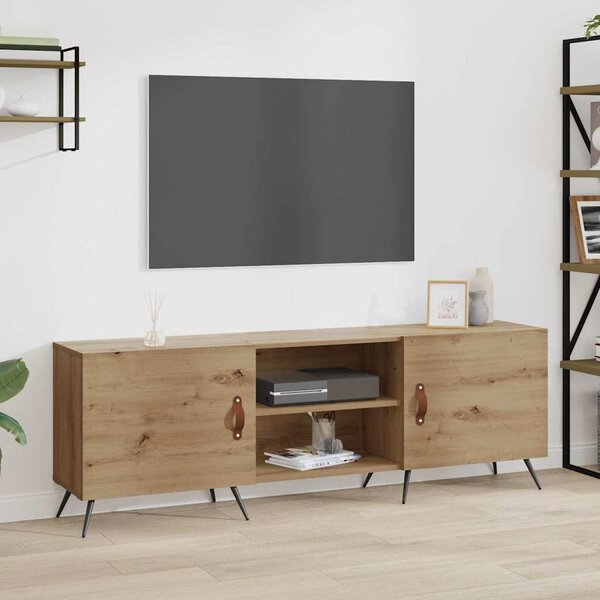 TV szekrény kézműves tölgy 150 x 30 x 50 cm Faanyag