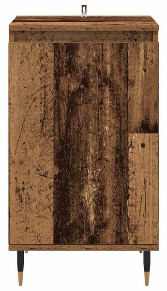 Széf 2 pcs Öreg fa 40 x 35 x 70 cm Műszaki fa és vas