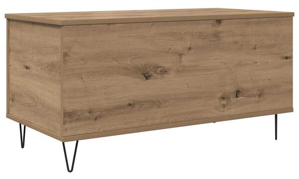 Dohányzóasztal kézműves tölgy 90 x 44.5 x 45 cm Faanyag