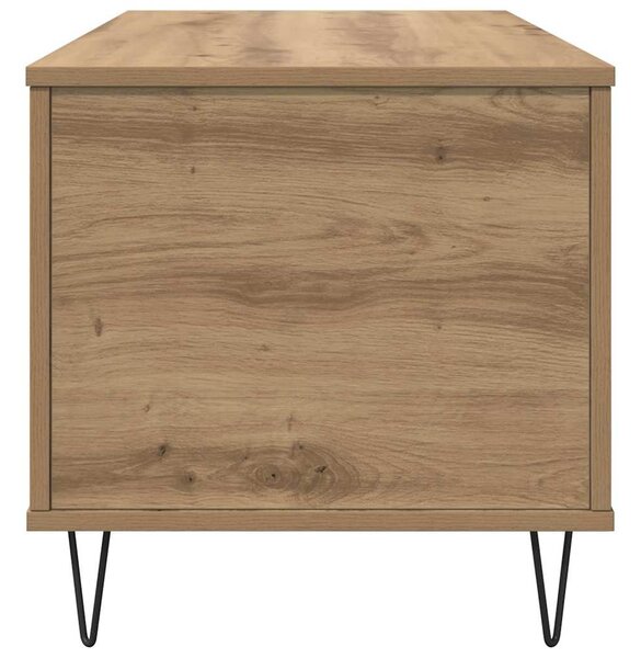 Dohányzóasztal kézműves tölgy 90 x 44.5 x 45 cm Faanyag