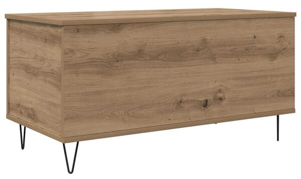 Dohányzóasztal kézműves tölgy 90 x 44.5 x 45 cm Faanyag