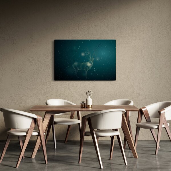 Kép - Varázslatos szarvas éjszaka (90x60 cm)