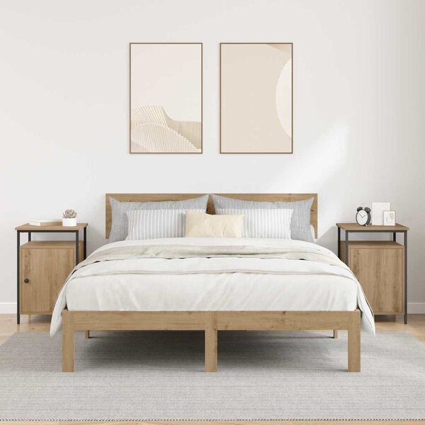 Éjjeliszekrény 2 db Artisan tölgy 40 x 42 x 60 cm Szerelt Fa