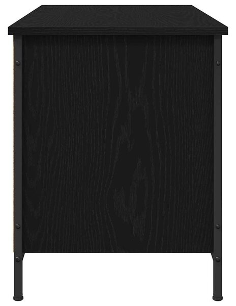 TV szekrény 100 x 40 x 50 cm Fekete tölgy Szerelt Fa