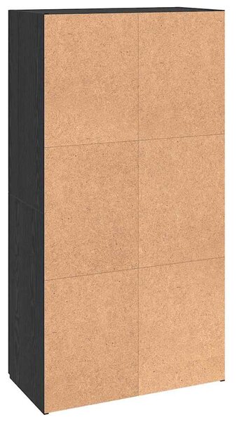 Irodai szekrény polcokkal Musta tammi 60 x 32 x 115 cm Faanyag