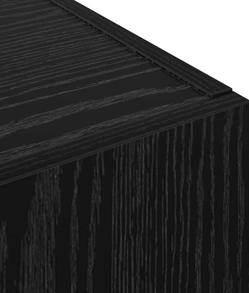 Irodai szekrény polcokkal Musta tammi 60 x 32 x 115 cm Faanyag