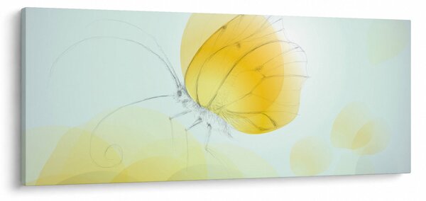 Kép - Sárga pillangó (120x50 cm)