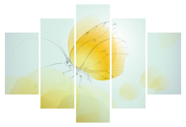 Kép - Sárga pillangó (150x105 cm)