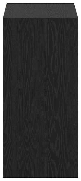 Ruhásszekrény polcokkal Musta tammi 77 x 48 x 102 cm Faanyag