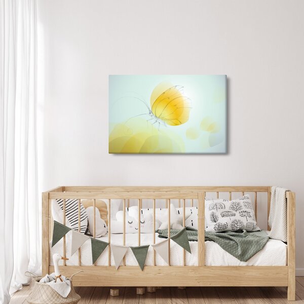 Kép - Sárga pillangó (90x60 cm)