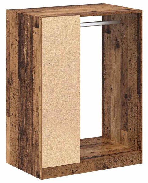 Ruhásszekrény polcokkal Régi fa 77 x 48 x 102 cm Faanyag