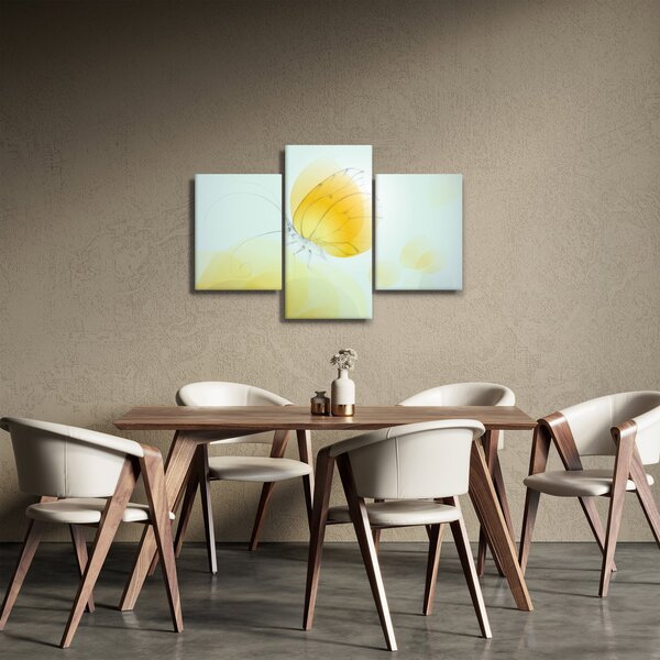 Kép - Sárga pillangó (90x60 cm)