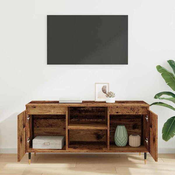 TV szekrény Öreg fa 104 x 35 x 50 cm Faanyag