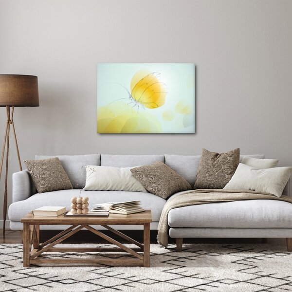 Kép - Sárga pillangó (70x50 cm)